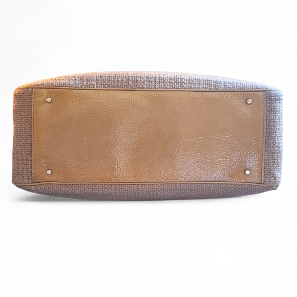 Kate Spade Doris Tweed Patent Leather Turnlock Tote - Picture 10 of 16